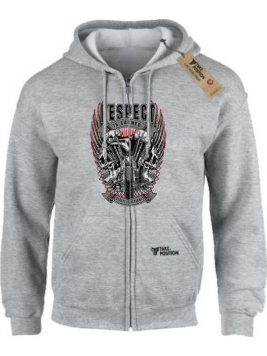 Takeposition Z-cool Respect Hooded Jacket Gray