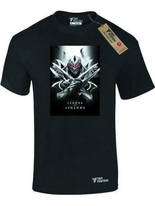 Takeposition T-shirt Liga der Legenden Schwarz