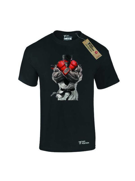 Takeposition T-shirt Street Fighter Ryu σε Μαύρ...