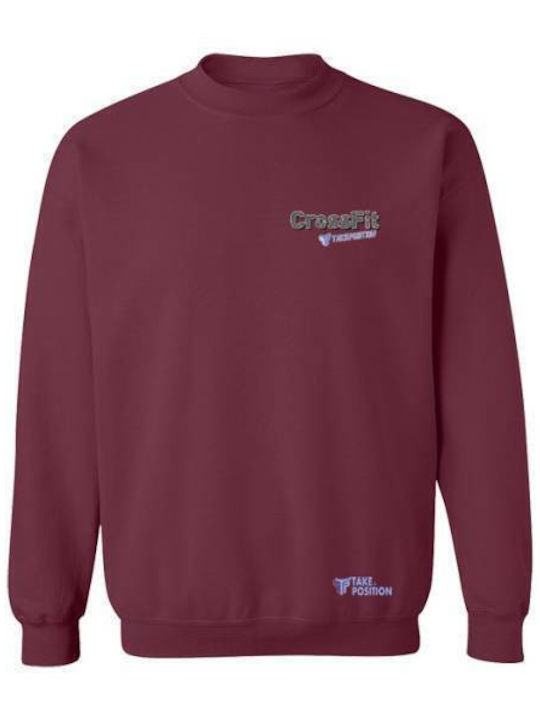 Takeposition Damen Sweatshirt Burgundisch