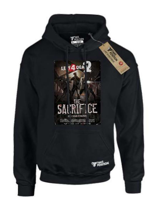 Takeposition H-cool Left 4 Dead 2 Sacrifice Damen Kapuzenpulli Schwarz