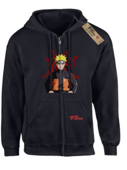 Takeposition Z-cool Damen Jacke mit Kapuze Naruto Schwarz