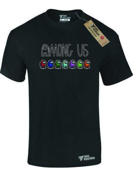 Takeposition T-shirt Unter uns Schwarz