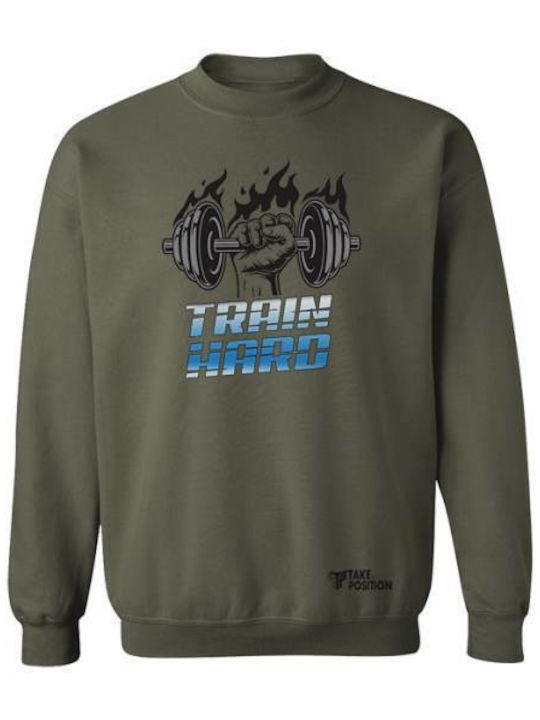 Takeposition Train Hard Sweatshirt White