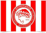 Teamfahne Teamfahne Netzstempel OLYMPIACOS FC Gestreift 50x75cm