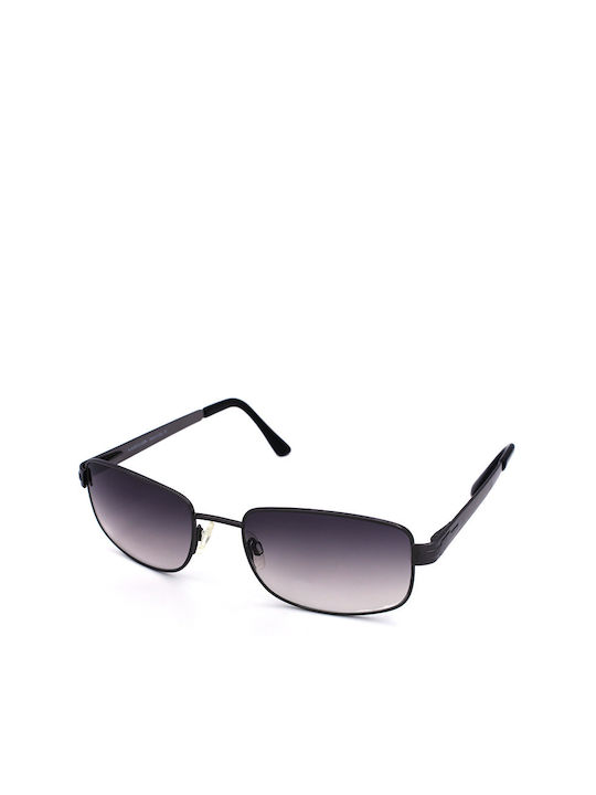 Babylon Sunglasses with Black Metal Frame and Black Gradient Lens B289 C36