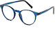 Invu Weiblich Kunststoff Brillenrahmen Blau M4218C