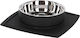 Kerbl Steel Stainless Steel Bowl Food & Water for Dog & Cat with Base 480ml 22cm in Silver Color