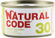 Natural Code 30 Nasses Katzenfutter für Erwachsene Katzen in Dose mit Türkei und Huhn ohne Gluten 85gr