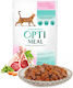 OptiMeal Super Premium Wet Food for Adult Cats in Pouches with Lamb and Vegetables Gluten-Free 85gr