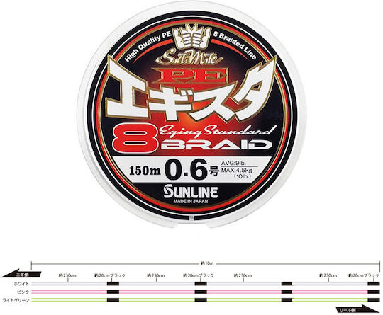 Sunline PE Egista x8 Νήμα Ψαρέματος 150m / 4.5kg