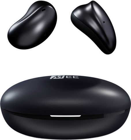 Mee Audio Pebbles Earbud Bluetooth Handsfree Ακουστικά με Αντοχή στον Ιδρώτα και Θήκη Φόρτισης Onix Black