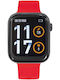 Tekday 656518 Smartwatch με Παλμογράφο (Κόκκινο)