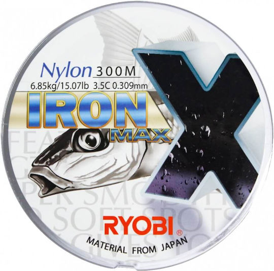 Ryobi Iron Max X Πετονιά Ψαρέματος Μπλε 600m / 0.331mm