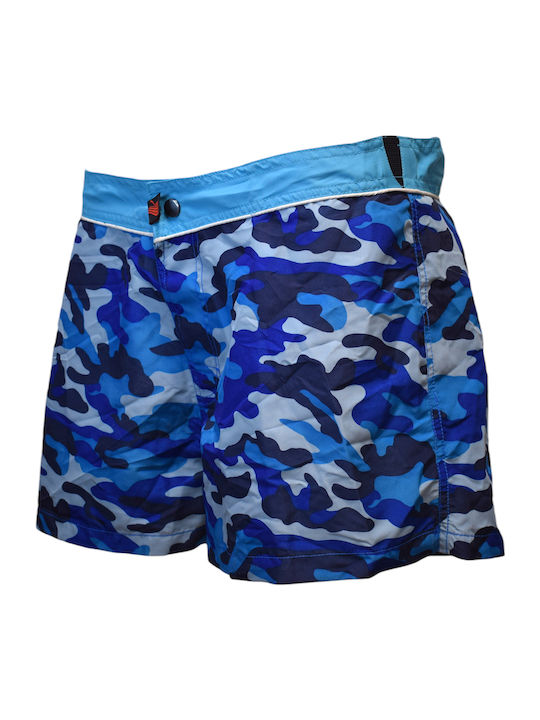 0910119 Ανδρικό Μαγιό Σορτς Navy Μπλε Camo