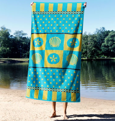 Cokitex Beach Towel Cotton Light Blue 160x86cm.