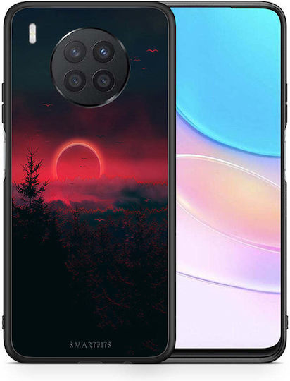 Smartfits Tropic Sunset Back Cover din Silicon Roșu (Huawei Nova 8i / Honor 50 Lite)
