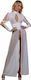 Soiemio Rochie Sexy Alb 3059-0060