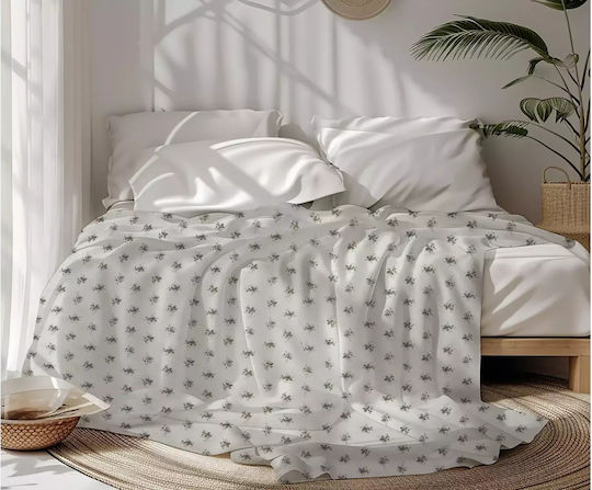 Family Enterprise Sheet for Single Bed 170x270cm. Multicolour