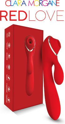 Red-Love Vibrator Clitoral Suction Vibrator Iepurele 3123-0267 Roșu