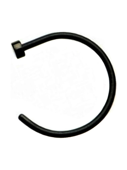 Poco Loco Nose Hoop Earring Made of Black Titanium
