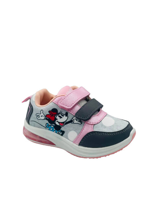 Disney Παιδικά Sneakers με Σκρατς & Φωτάκια Πολύχρωμα