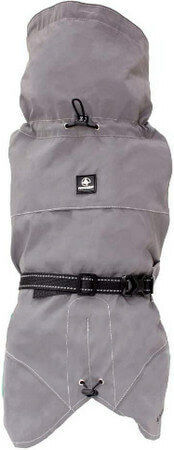 Croci Waterproof & Windproof Dog Coat with Hood Gray 65cm