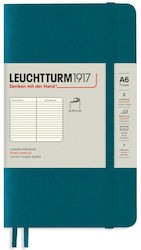 Leuchtturm1917 Caiet A6 Cu dungi cu Elastic Verde