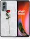 Smartfits Rose Back Cover Silicon Alb (OnePlus Nord 2) 7376606757019_42428456534171