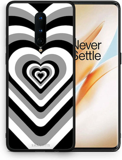 Smartfits Hearts Back Cover Πλαστικό Μαύρο (OnePlus 8)