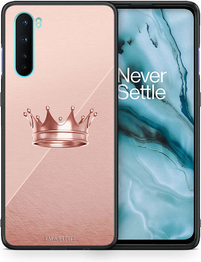 Smartfits Minimal Crown Back Cover aus Kunststoff in Rosa (OnePlus Nord)