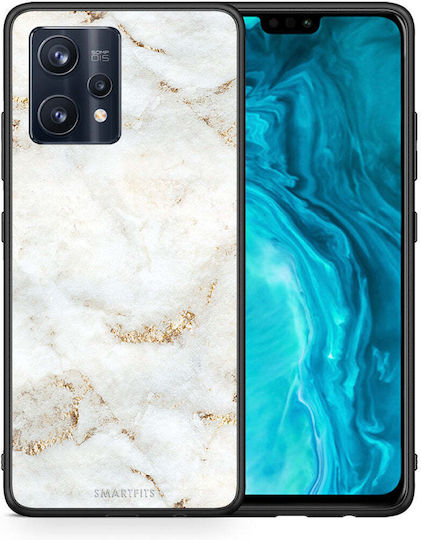 Smartfits Umschlag Rückseite Kunststoff Weiß (Realme 9 / 9 Pro+) A00_SM1-RL-9PRPLUS5G_WHITEGOLDMARBLE_RO1