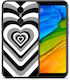 Smartfits Hearts Umschlag Rückseite Kunststoff Schwarz (Redmi 5) A00_SM1-XI-RDM5PLUS_BLACKHEARTS_RO1