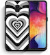 Smartfits Hearts Back Cover Plastic Black (Galaxy J6)