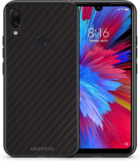 Smartfits Carbon Umschlag Rückseite Kunststoff / Silikon Schwarz (Redmi Note 7 / 7 Pro) 7522628010139_42927931687067