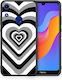 Smartfits Hearts Задна корица Пластмаса Черен (Honor 8A) 7351082680475_42335426379931