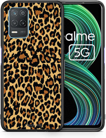 Smartfits Animal Leopard Umschlag Rückseite Kunststoff Mehrfarbig (Realme 8 5G)