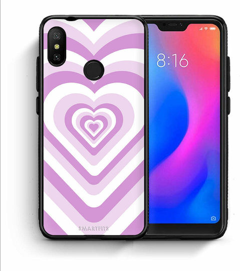 Smartfits Hearts Back Cover Plastic Lilac (Mi A2 Lite) 7353819332763_42347859640475