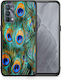 Smartfits Real Peacock Feathers Заден Калъф Пластмасов Зелен (Realme GT Master)