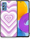 Smartfits Hearts Задна корица Пластмаса Лилав (Galaxy M52) 7383284482203_42450810339483