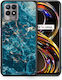 Smartfits Umschlag Rückseite Kunststoff Blau (Realme 8i)