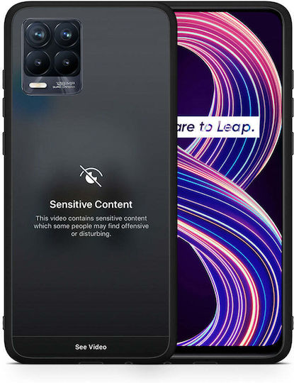 Smartfits Sensitive Content Back Cover Πλαστικό Μαύρο (OnePlus 8 ProRealme 8/8 Pro)