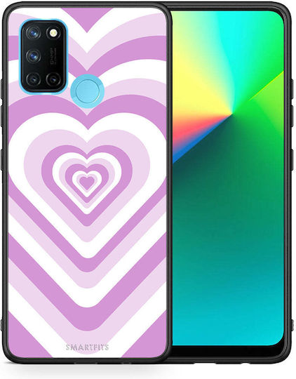 Smartfits Hearts Задна корица Пластмаса Лилав (Realme 7i)
