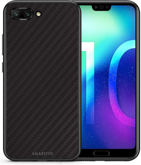 Smartfits Carbon Back Cover Plastic / Silicone Black (Honor 10)
