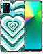 Smartfits Hearts Back Cover Plastic Green (Realme 7i)