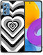 Smartfits Hearts Umschlag Rückseite Kunststoff Mehrfarbig (Galaxy M52)