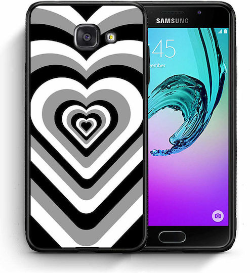 Smartfits Hearts Back Cover Plastic Negru (Galaxy A5 2017)