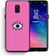 Smartfits Eye Back Cover Plastic Pink (Galaxy A6 2018)