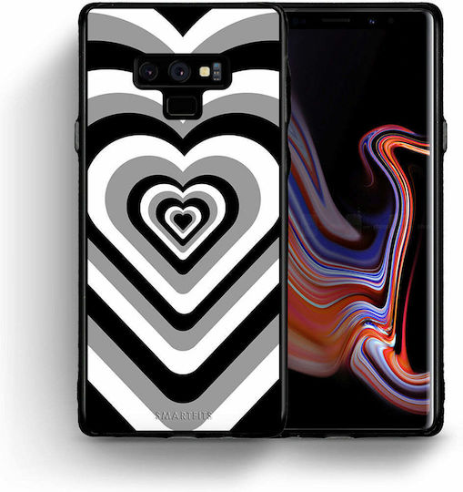 Smartfits Hearts Umschlag Rückseite Kunststoff Schwarz (Galaxy Note 9)