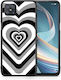 Smartfits Hearts Back Cover Plastic / Silicon Multicolor (Oppo Reno4 Z) A00_SM1-OP-RENO4Z5G_BLACKHEARTS_RO1